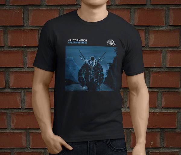 

new popular hillhoods the hard road men's black t-shirt size s-3xlsummer new tee print men t-shirt top