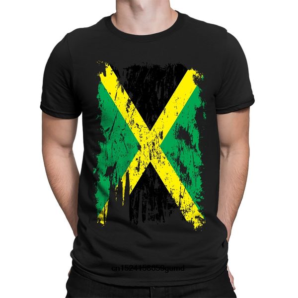 

funny men t shirt women novelty tshirt distressed jamaica flag men's t-shirt