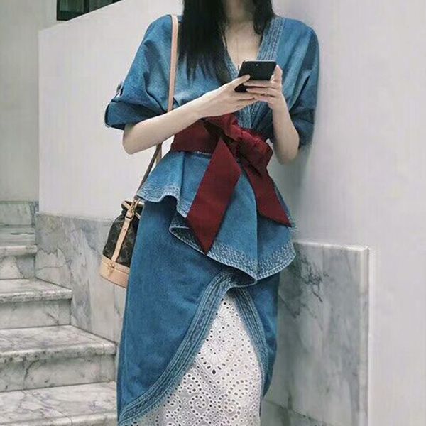 

decorated waist belt korean wild silk ribbon cloth belt lady wide waist fabric belts fashion dual-use silk scarf waistbands, Black;brown