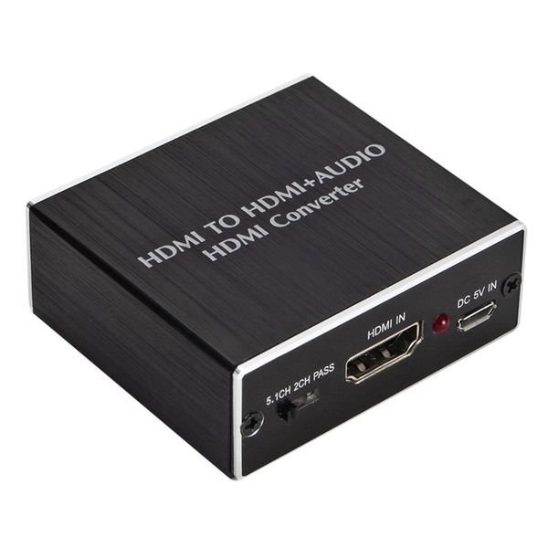 

new 4k x 2k hdmi to hdmi and optical toslink spdif + 3.5mm stereo audio extractor converter audio splitter adapter