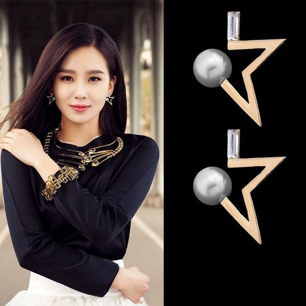 

pearl stud earrings for women 2020 korean fashion jewelry gold earrings pendientes mujer moda 2020 boucles d oreille femme, Golden;silver