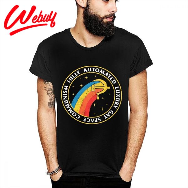 

popular streetwear fully automated luxury gay space communism t shirt man vintage cccp soviet union s-6xl round neck tee shirt