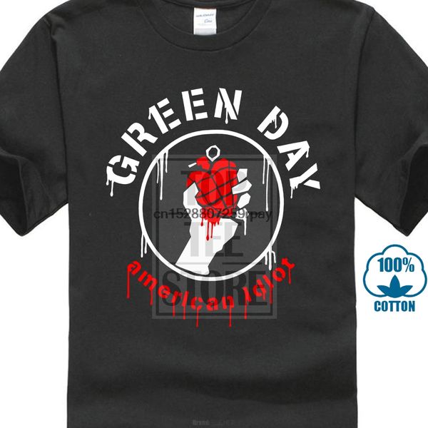 

green day american idiot dripping black t shirt new official adult