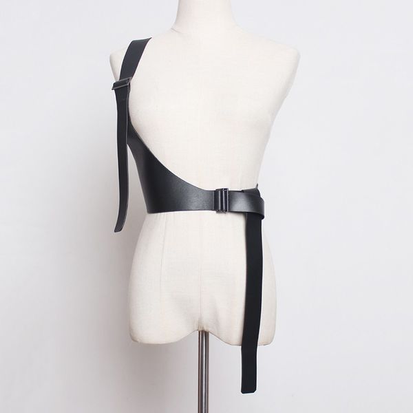 

2020 новая весна лето pu кожаный ремешок ремень краткое нерегулярное личность girdle женщины моды tide все матча, Black;brown