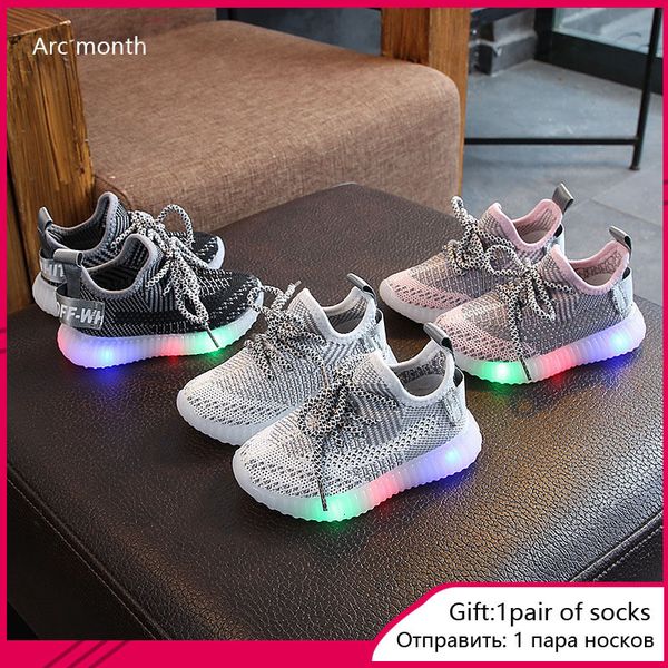 

новый впасть 2020! не скользит okchildren светодиодного светящуюся обувь, модные дышащие кроссовки для детей от 21 до 30