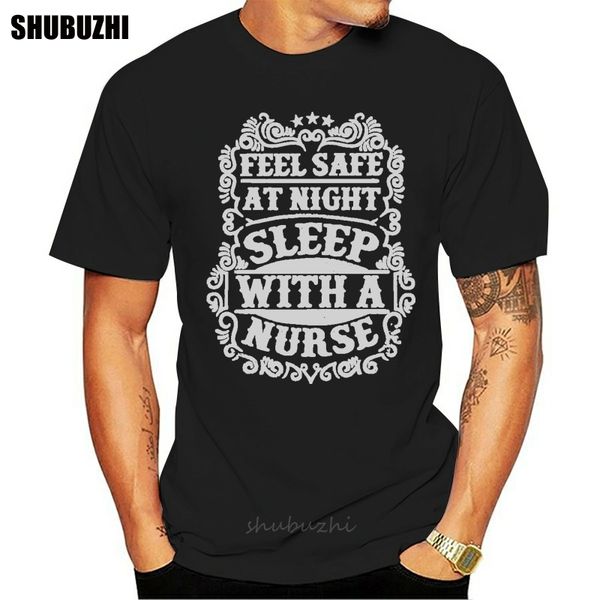 

nurse. nursing t-shirt safe at night sleep with a tee men t shirt cool women t-shirt short sleeve feel