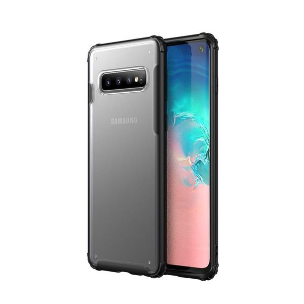 

shockproof silicone cover for samsung s10 case ultra thin transparent crystal clear pc back cover with rubber tpu bumper