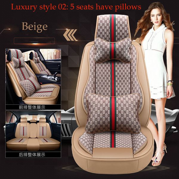 

2021 новая роскошь pu кожаных автомобильных сидений крышки для toyota corolla camry rav4 auris prius yalis avensis suv auto interior accesso