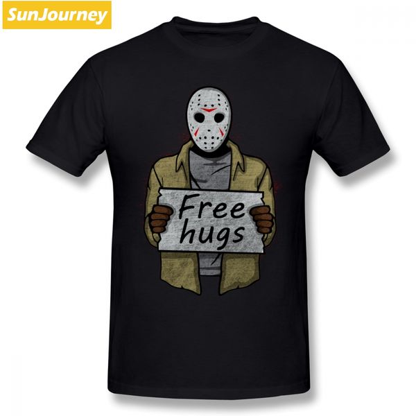

friday the 13th movie hugs men t shirt hipster plain plus size cotton custom short sleeve men's shirts