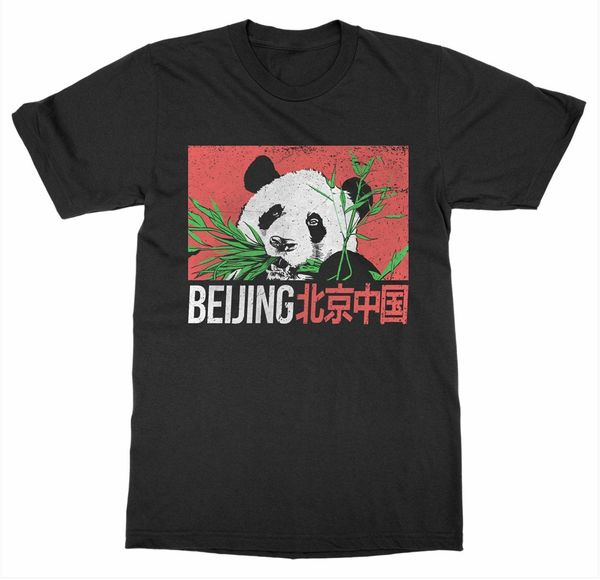 

beijing china 'bamboo panda' t-shirt asia travel explore vacation tour summer o-neck tee shirt