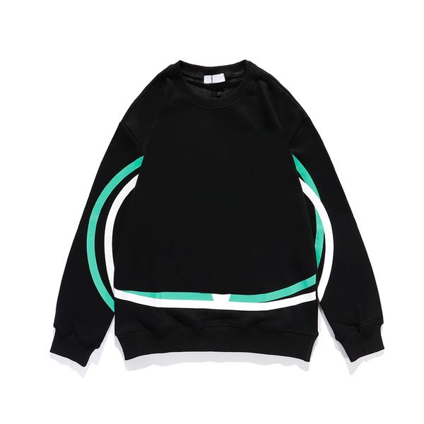 

men sweatshirts 2020 trendy letter printed mens pullover fashion long sleeve breathable crew neck hoodies mens womens sale, Black