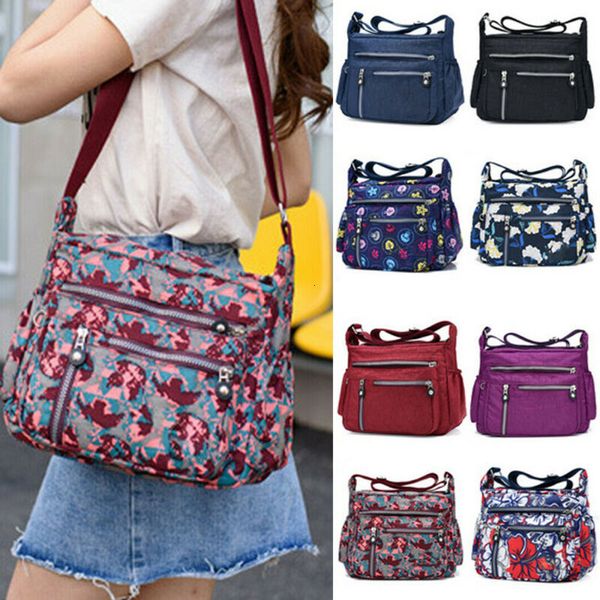 

1pc ladies fashion shoulder bags for women designer waterproof nylon handbag zipper purses messenger crossbody bag