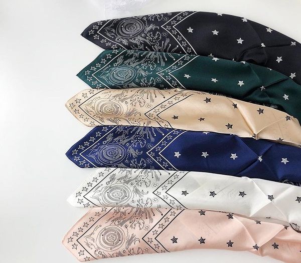 

new 2020 women foulard hijab scarves 100% pure silk scarf neck wraps beach stole for ladies print summer spring shawl, Blue;gray