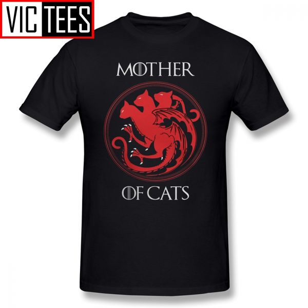 

mens mother of dragons t shirts mother of cats t-shirt 100% cotton xxx tee shirt mens streetwear graphic cute tshirt