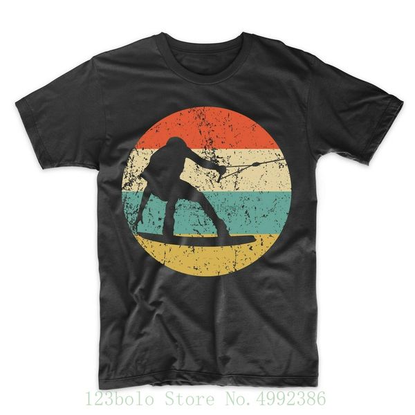 

men wakeboarding shirt - retro wakeboarder icon t shirt shirts homme novelty tshirt men