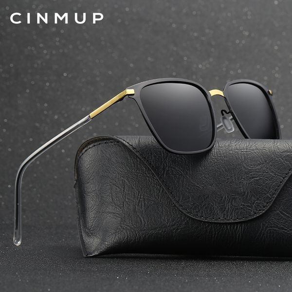 

sunglasses cinmup classic square alloy polarized eyewear, White;black