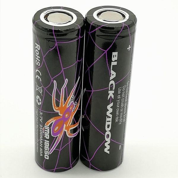 

50pcs 18650 battery 3500mah 30a for e cigarette mod max lithium rechargeable batteries discharge fedex ing