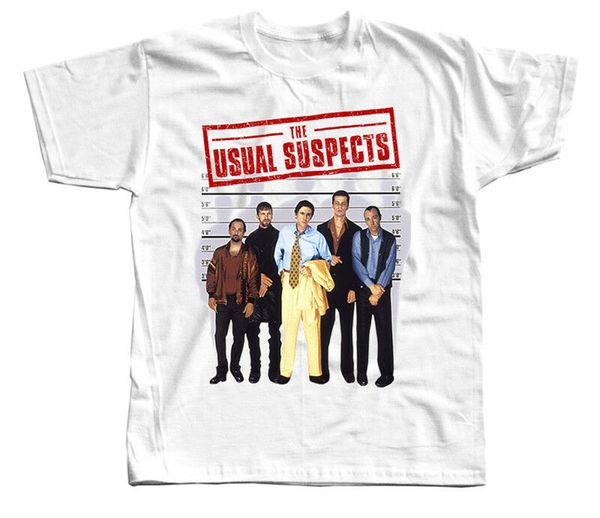

the usual suspects v1 movie poster 1995 dtg t-shirt white all sizes s-3xl summer o neck tee shirt
