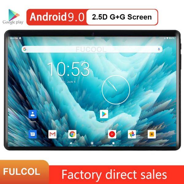 

tablet pc android 9.0 quad core 10 inch 32gb rom 5mp wifi a-gps 2.5d tempered glass 1280*800 ips tablets