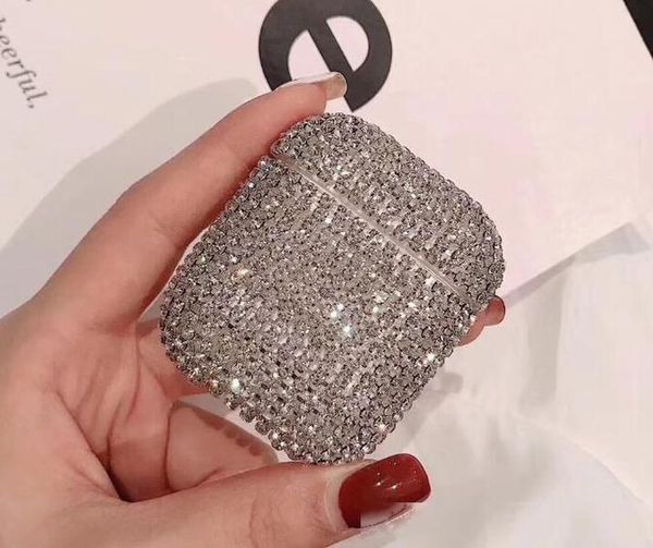 

for airpods pro case luxury shining bing glistening wave point airpods 1 2 3 case for apple airpods1/2 cover