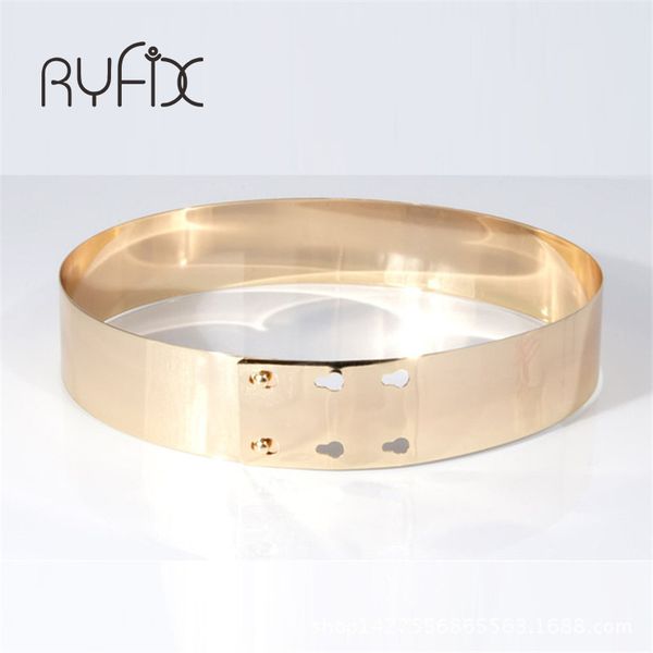 

belts width 4.5cm metal mirror belt fashion women waistband golden cummerbunds european style girdle strap bl17, Black;brown