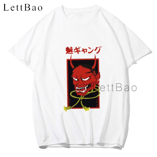 

cartoon devil tshirt short sleeves loose casual tee vintage t-shirt anime aesthetic tumblr oversized t shirt short sleeved 2020
