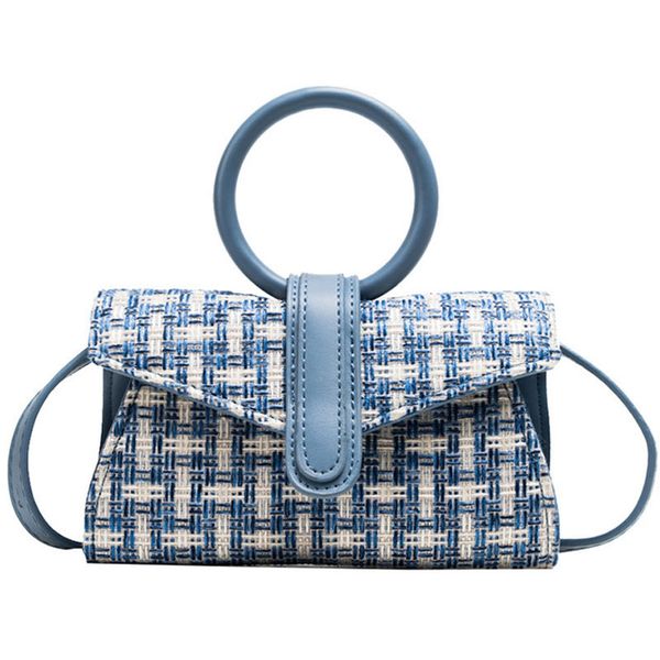 

plaid envelope shoulder bag fashion new arrival handle handbag women designer personality small messenger bag chic gq128