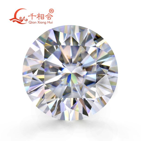 

3mm to 12mm df color white round brilliant cut moissanite loose stone