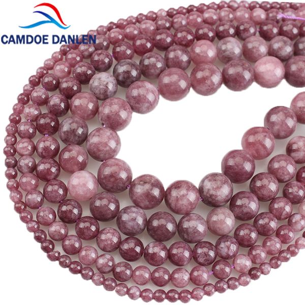 

natural stone beads lepidolite stone round loose beads diy spacer 4 6 8 10 12mm bracelet jewelry making st183