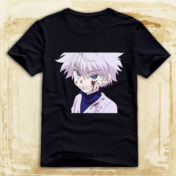 

мужчины футболка hunter x hunter killua o шеи горячая тема топы рубашки футболки женщин