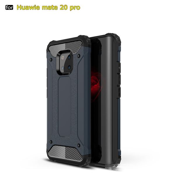 

silicone shockproof slim hard tough rubber hybrid armor case for huawei mate 20 pro hybrid rugged back cover