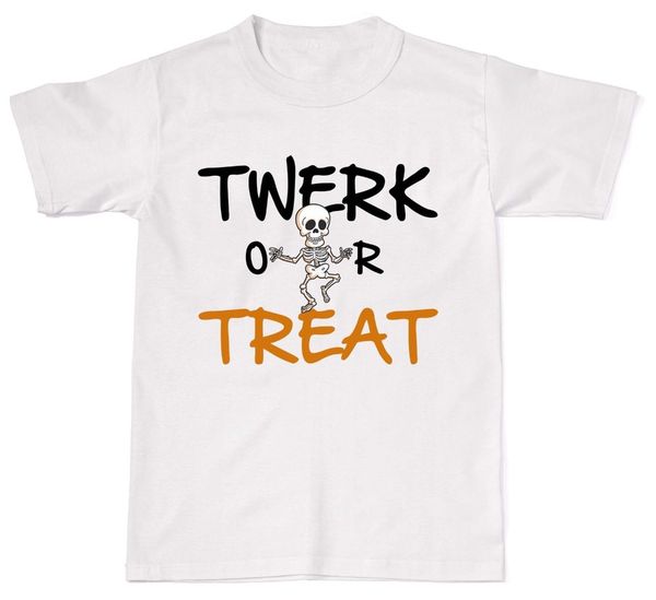 

2019 new brand sale twerk or treat halloween funny costume dance cotton t shirt