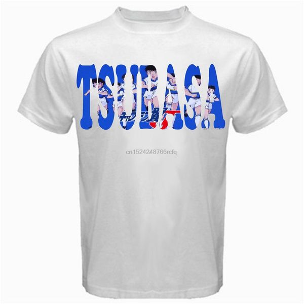 

captain tsubasa classic anime manga football soccer japan cartoon whitetshirt