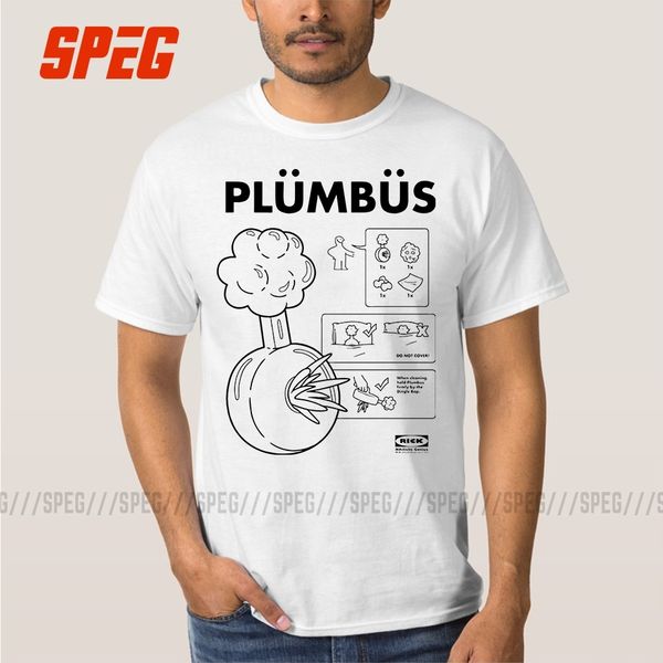 

funny t shirts plumbus instructions printed tees men's o neck short sleeved clothing classical men fun tee shirts
