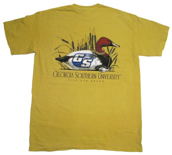 

2019 summer new men забавные рубашки повседневный brand top georgia southern university duck decoy t-shirthomme костюм