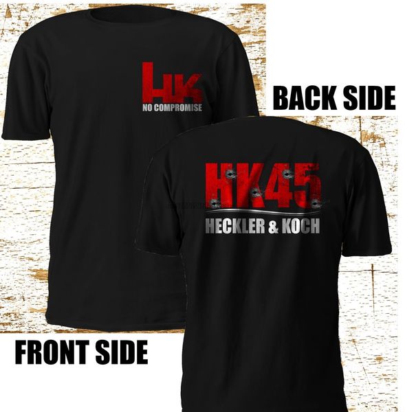 

новый hk heckler koch hk45 пистолет ruger пистолеты черная футболка размер s-3xl