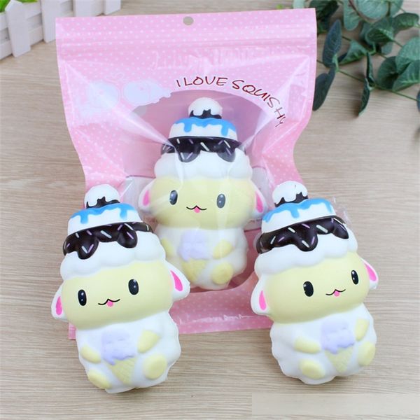 

lovely animal popsicle squishy decompression toys cute sheep squishies squeeze toy anti stress novelty kid gift 14 5dy c