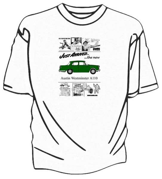 

austin westminster a110 magazine advert style t-shirt