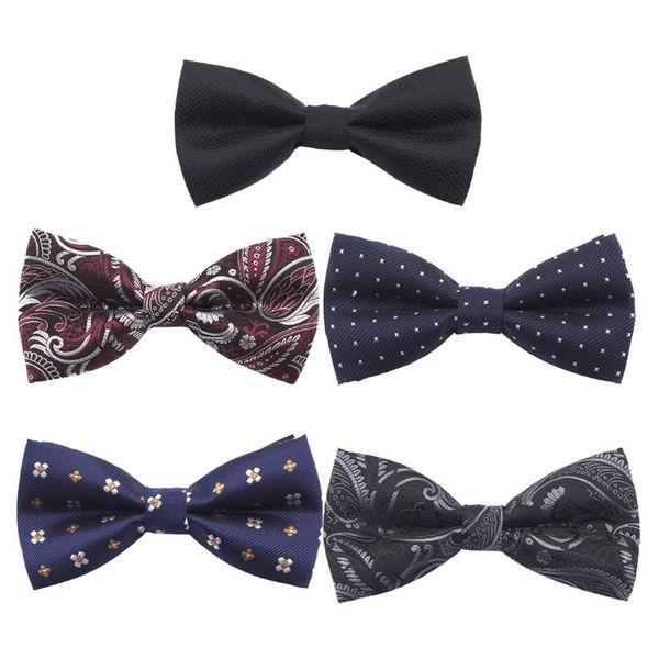 

men's bow tie fashion casual polyester neck bow tie formal for wedding party, Blue;purple