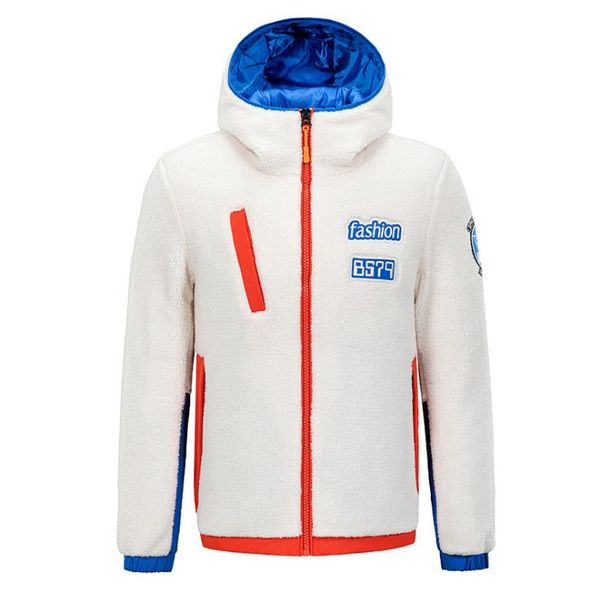 

mens luxury designer jacket autumn winter panelled letter print hooded cardigan coat fashion casual male outwear, Black;brown