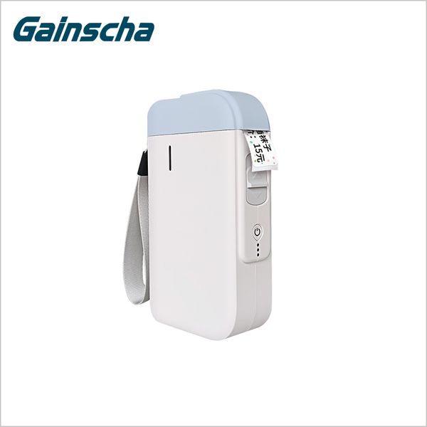 

printers gainscha mobile label printer bluetooth barcode mini nfc connect easy printing app editor