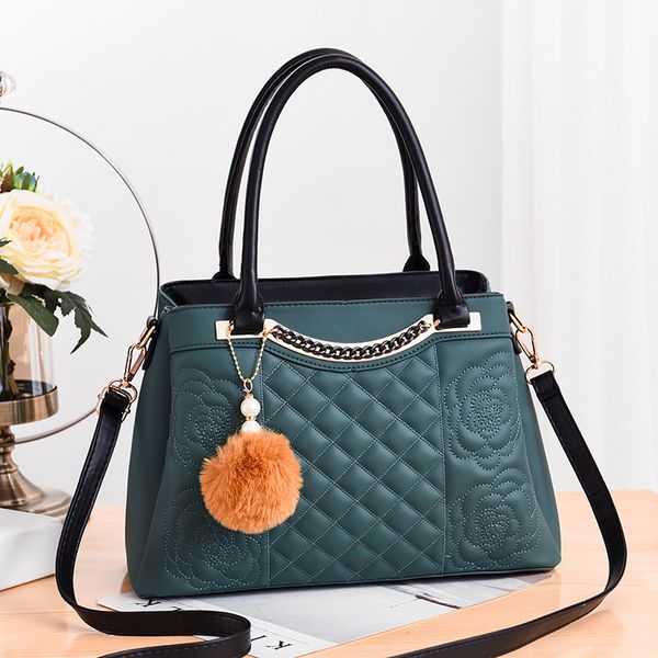 

woman hand bags pu leather lady solid floral embroidery chain plaid shoulder bag handbags crossbody bags women
