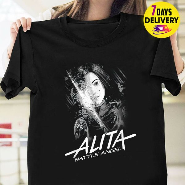 

alita - battle angel t shirt black размер s-3xl
