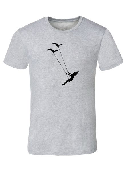 

flying bird swing shirt mens athletic gray premium tee tshirt new funny tee shirt