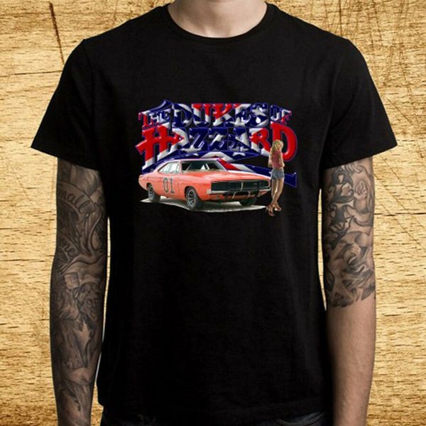 

dukes of hazzard american tv series men black t-shirt size s m l xl 2xl 3xl
