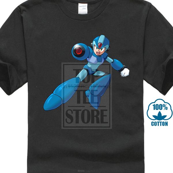 

megaman x retro video game tshirt white basic tee