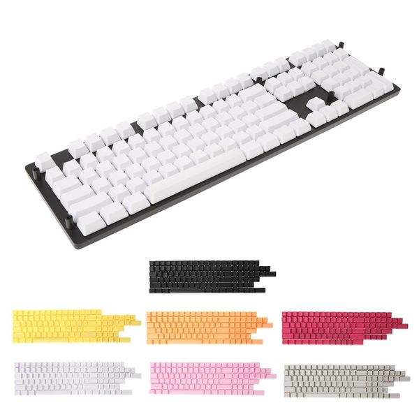 

keyboards 2021 blank 104 ansi iso layout thick pbt keycap for oem switches mechanical keyboard