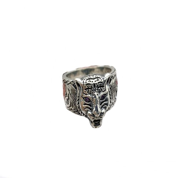 

925 sterling silver ring classic label vintage silver. personality man concert party