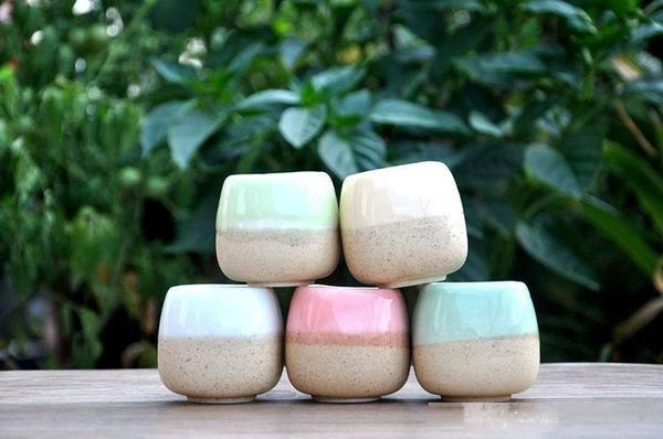 

new ceramics flowerpot mini multicolour square succulents breed base special purpose basin reusable plant flower herb bed succulent pots