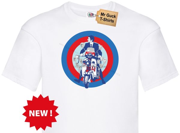 

mens womens t shirt quadrophenia mods scooter retro look cool design